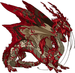 Bloody Love Dragon Share Flight Rising - Flight Rising Tiger Dragon Png