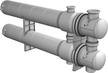 Petrochemical - Shell Tube Heat Exchangers Refinery Png