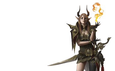 Download Hd Fantasy Free Png Image - Tiefling Warrior