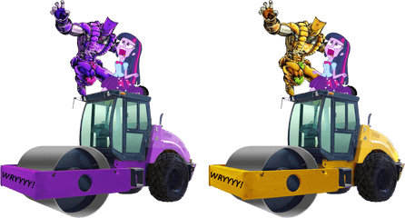 Dio Brando Equestria Girls Exploitable - Road Roller Da Lego Png