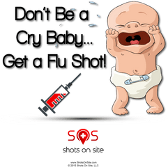 Download Donu0027t Be A Cry Babyget Flu Shot - Crying Baby Cartoon Png