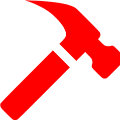 Red Hammer Icon - Free Red Hammer Icons Hammer Icon Red Transparent Png