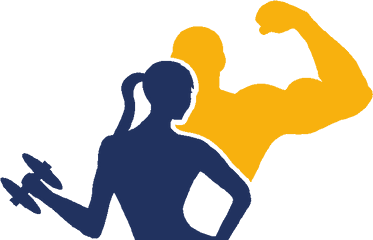 Physical Fitness Exercise Silhouette - Man Woman Fitness Vector Png