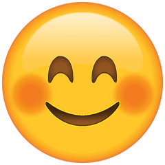 Smiling Face Emoji with Blushed Cheeks Icon Free Photo - Free PNG