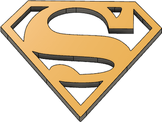 3d Print Files Superman Logo Cults - Logo Superman Png