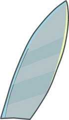 Transparent Surfboard - Silver Surfer Board Png