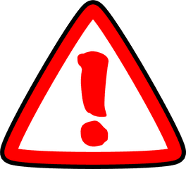 Sign Warning Exclamation Mark - Clipart Error Png