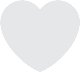 White Heart Emoji - White Heart Black Border Png