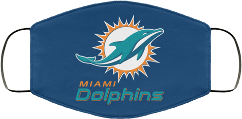 Logo Miami Dolphins Face Mask Filter U2013 Teeko - Cloth Face Mask Png