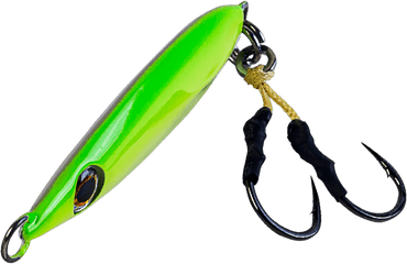 Flat Fall Smoker Chartreuse Yellow Glow 75g 26oz - Fish Hook Png