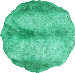 11 Watercolor Circles Transparent - Green Watercolor Circle Png