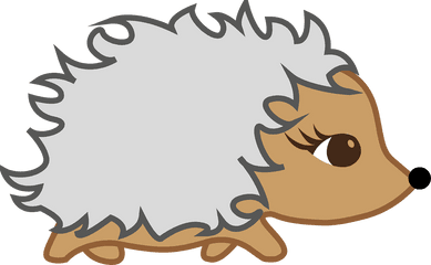 Hedgehog Png Transparent Clipart Image - Cartoon Hedgehog No Background