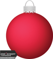 Bulb Ornament Red Graphic - Kujikara Ramen Png