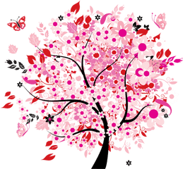 Download Art Wall Kids Phone Holder Tree Of Life - Pink Tree Of Life Png