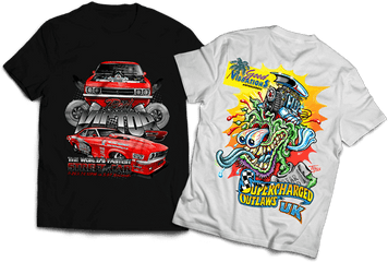 Cool Printed T - Shirts Uk Altered Tees Apparel Car Png