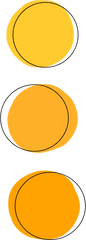 Orange Yellow Circle Circles Sticker - Yellow Circle Picsart Png