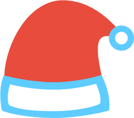 Hat Icon Christmas Flat Color Iconset Icons8 - Pixel Christmas Hat Png