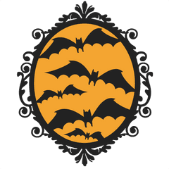 Halloween Bat Frame Svg Scrapbook Cut File Cute Clipart - Skull Girl Frame Svg Png