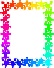 Download Free Png Jigsaw Frame - Puzzle Border