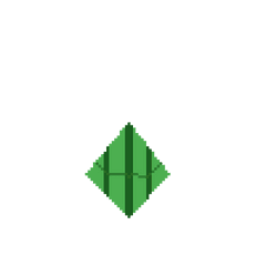 Sims Plumbob - 4 Leaf Clover Pixel Art Png