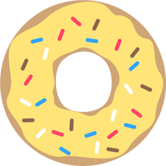 Free Printable Donut Banner Party Decor Paper Trail Design - Cute Yellow Donut Clipart Png