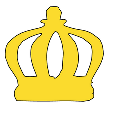 Crown King Queen Golden Gold Kings - Cartoon Crown Clipart Png