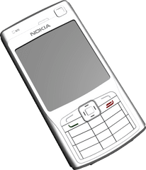 Nokia N70 Phone Png Clipart - 6630 Nokia