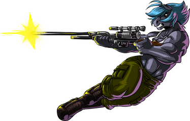 Art Transparent Png Image - Furry With Gun Png