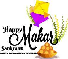 Makar Sankranti Logo Font For Happy Eve Party - Free PNG