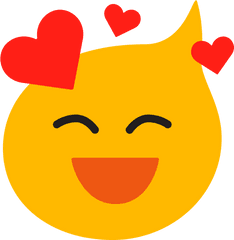 This Is A Sticker Of An Love Smile Emoji - Emoji Clipart Smiley Png