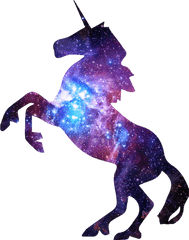 Silhouette Unicorn Clip Art - Silhouette Png Download 720 Galaxy Unicorn