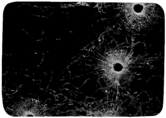 Bullet Holes In Glass Background Bath Mat U2022 Pixers - We Live To Change Monochrome Png