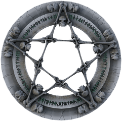 Pentagram Evil Mystery - Clock Magic Circle Png