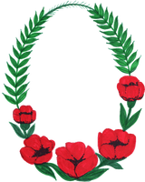 Oval Circle Flower Frame PNG File HD