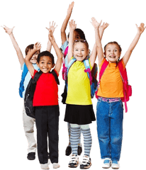 Kids Group Png Image With No Background - Kids School Student Png