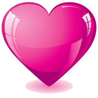 Hot Pink Heart Transparent Background - Free PNG