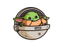 Baby Cute Star Wars Yoda - Free PNG