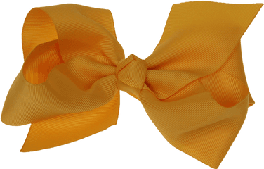 14cm Ribbon Bow Yellow - Satin Png