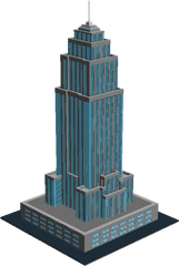 Download Ucs Empire State Building - Skyscraper Full Size Tower Block Png