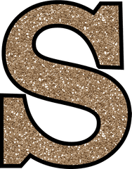 S Letter Png 4 Image - Gold Glitter Letter S