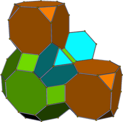 Alternated Cubic Honeycomb - Octahedronand Tetrahedron Tessalation Png