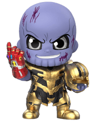 Thanos With Nano Gauntlet Cosbaby 3 - Avengers Endgame Nano Gauntlet Toy Png