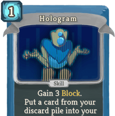 Hologram - Slay The Spire Silent Cards Png