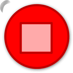 Stop Button Red Svg Clip Arts Download - Circle Png