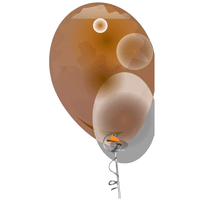 Golden Balloon Brown Free Download PNG HD