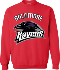 Baltimore Ravens T Shirt - Baltimore Ravens Logo G180 Gildan Crewneck Pullover Sweatshirt 8 Oz Sweater Png