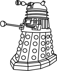 Dalek Clipart - Doctor Who Dalek Drawing Png