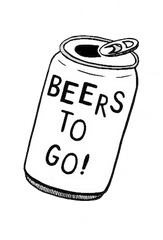 Download Clipart Black And White Beer - Beer Can Clipart Png