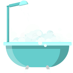Bath Tub With Shower Icon - Jollyboat Png