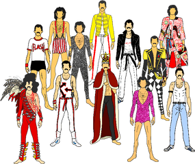 Freddie Mercury Png - Freddie Mercury Fashion Style